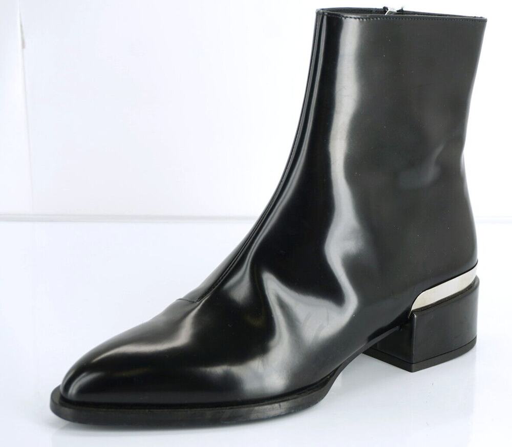 Vince Black Leather Yasmin Pointy Toe Ankle Boots Size 6.5 Women's New $595